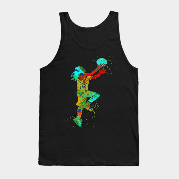 RETRO GIRL BASKETBALL PLAYER Tank Top by sailorsam1805